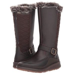 Merrell Tremblant Ezra Tall Waterproof Ice+ Womens Winter Snow Boot Brown NEW